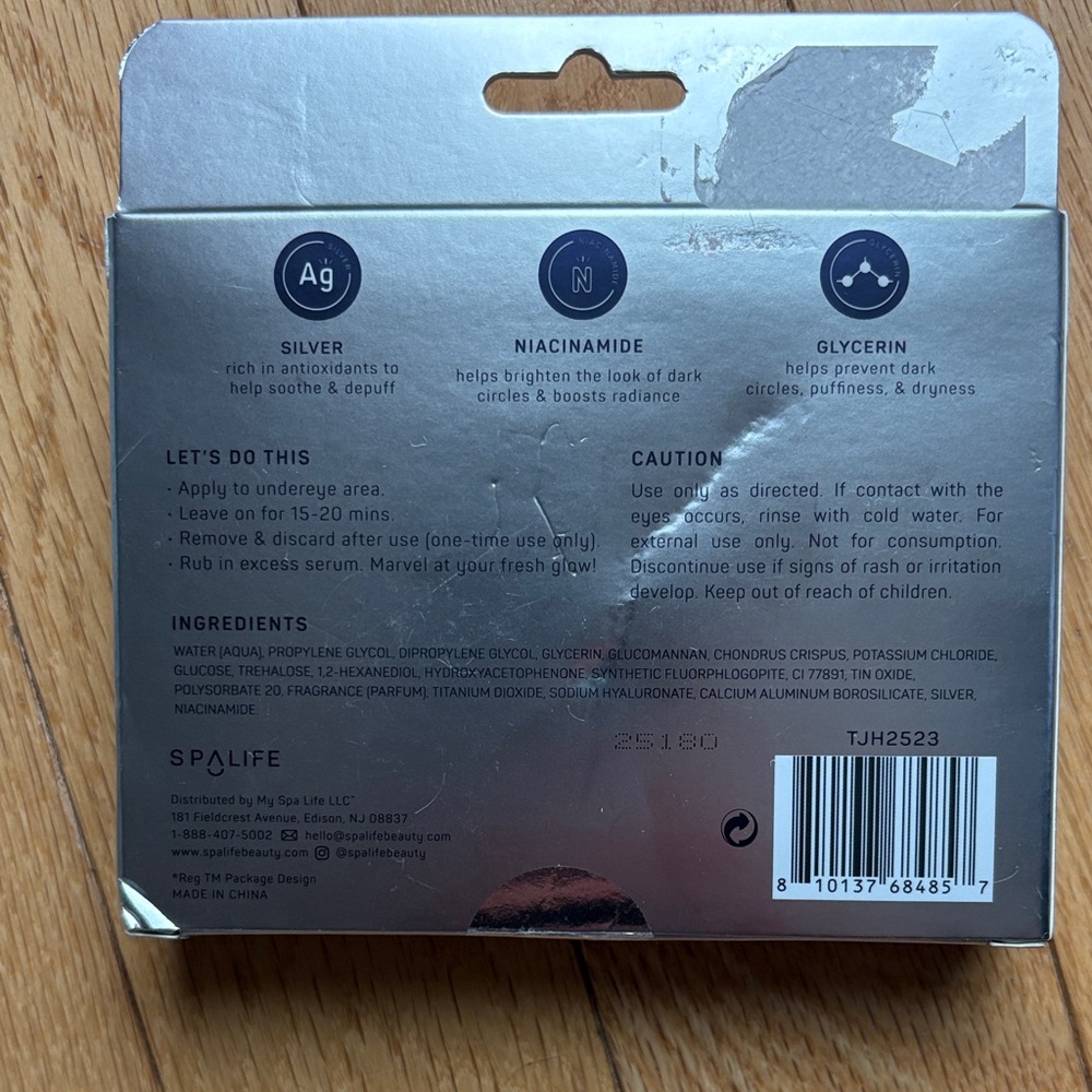 Under Eye Masks SPALIFE Silver - Picture 2 of 2